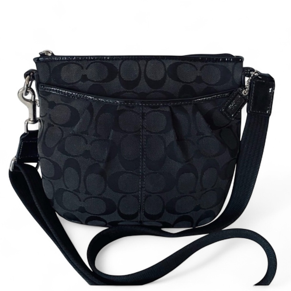 Coach Ashley Signature Pleated Crossbody Bag F2011 w/‎ COA